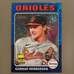 2024 Topps Archives Blue Sparkle Gunnar Henderson #24